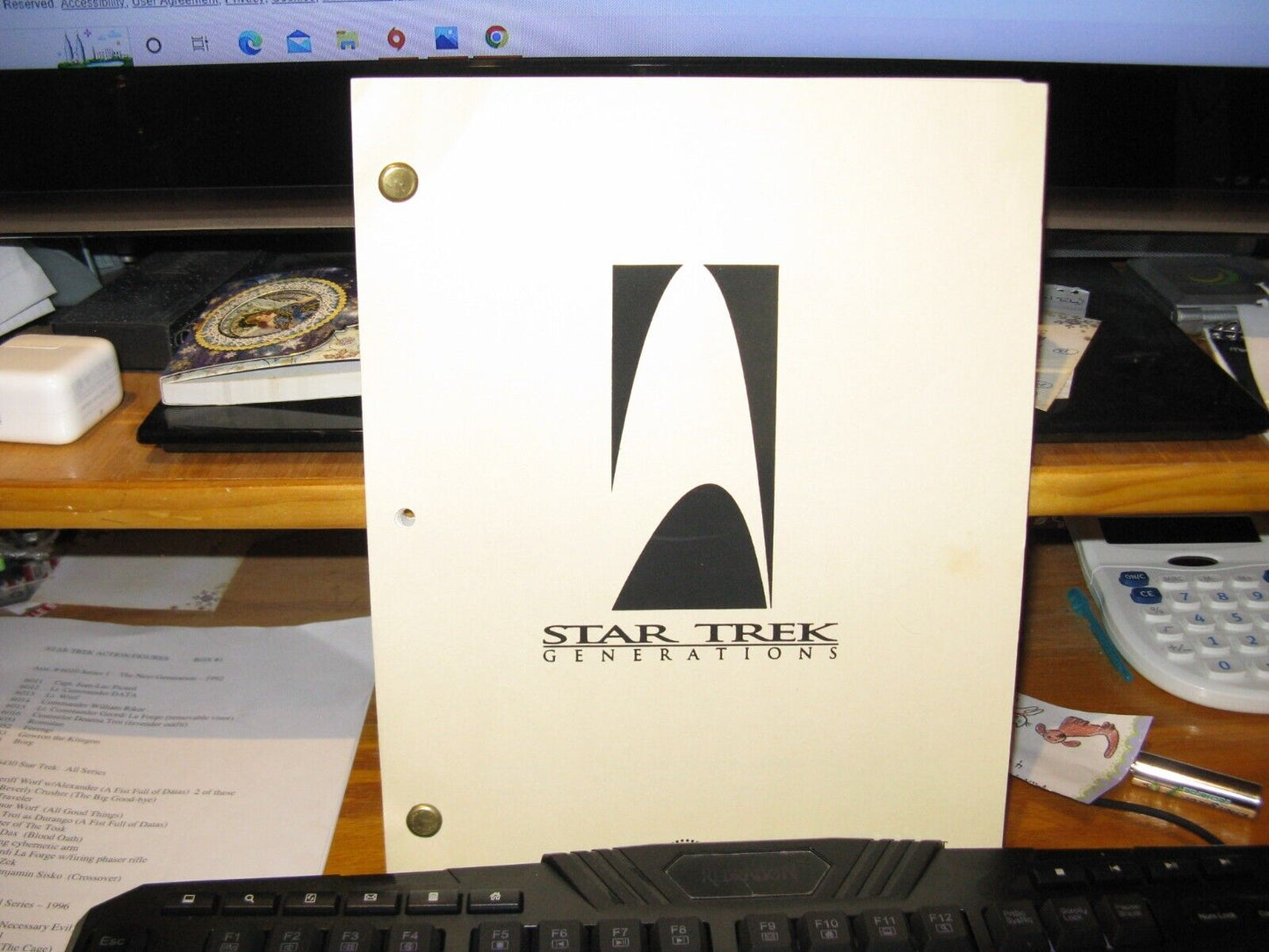 Star Trek "Generations" Movie Script