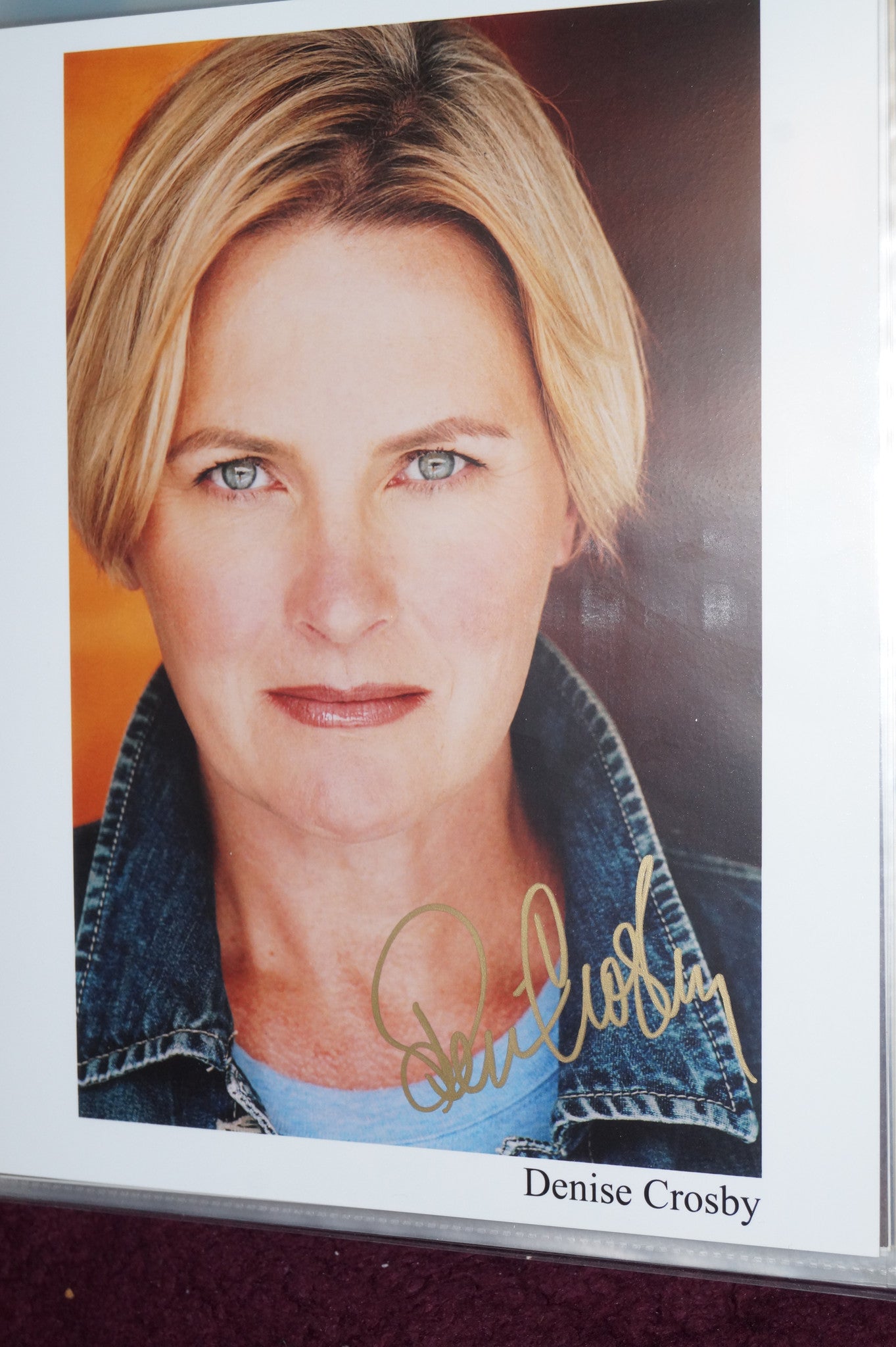 Autographed Photo "Denise Crosby"