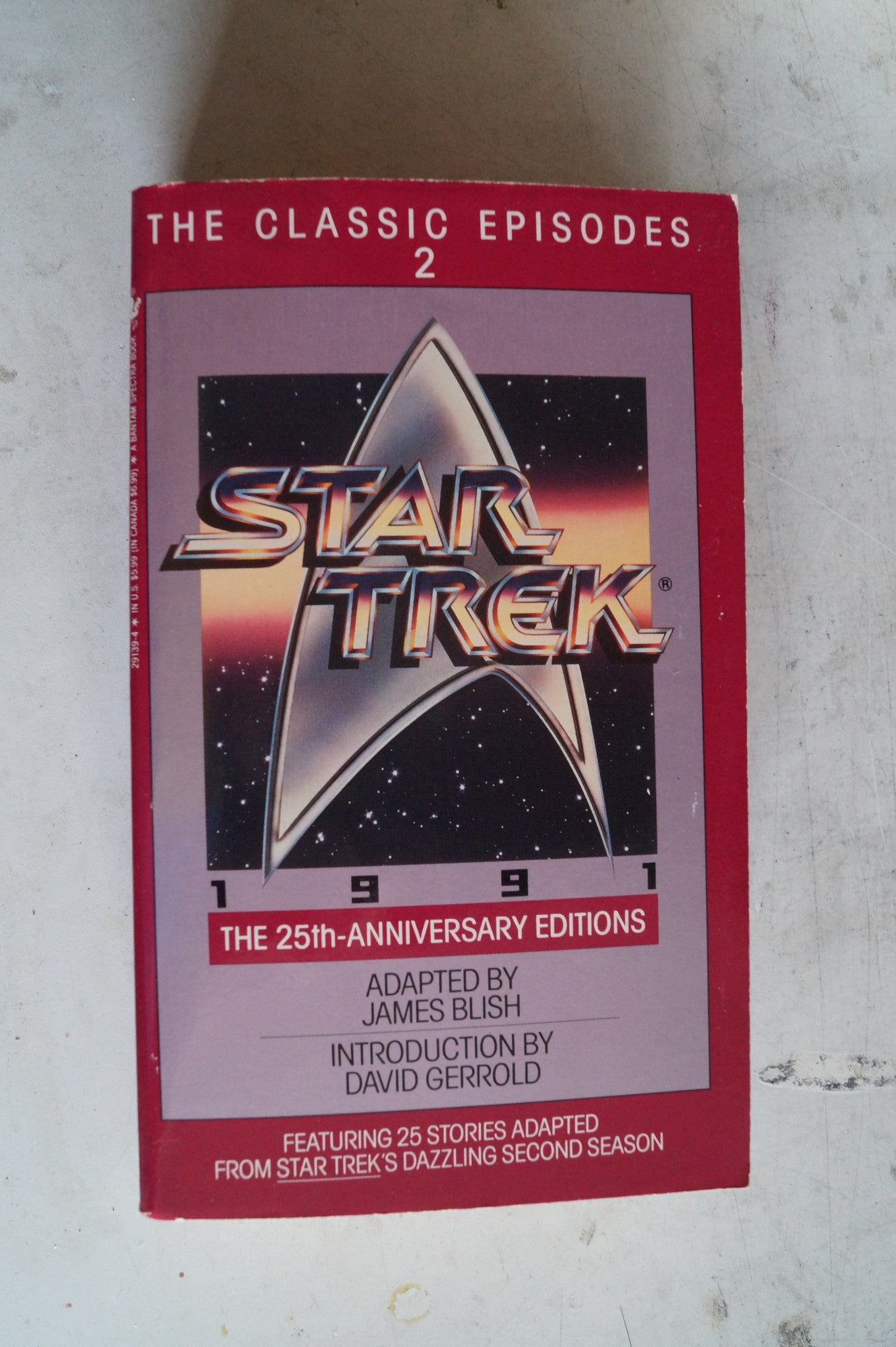 25th Anniversary Editions of James Blish Star Trek Novels