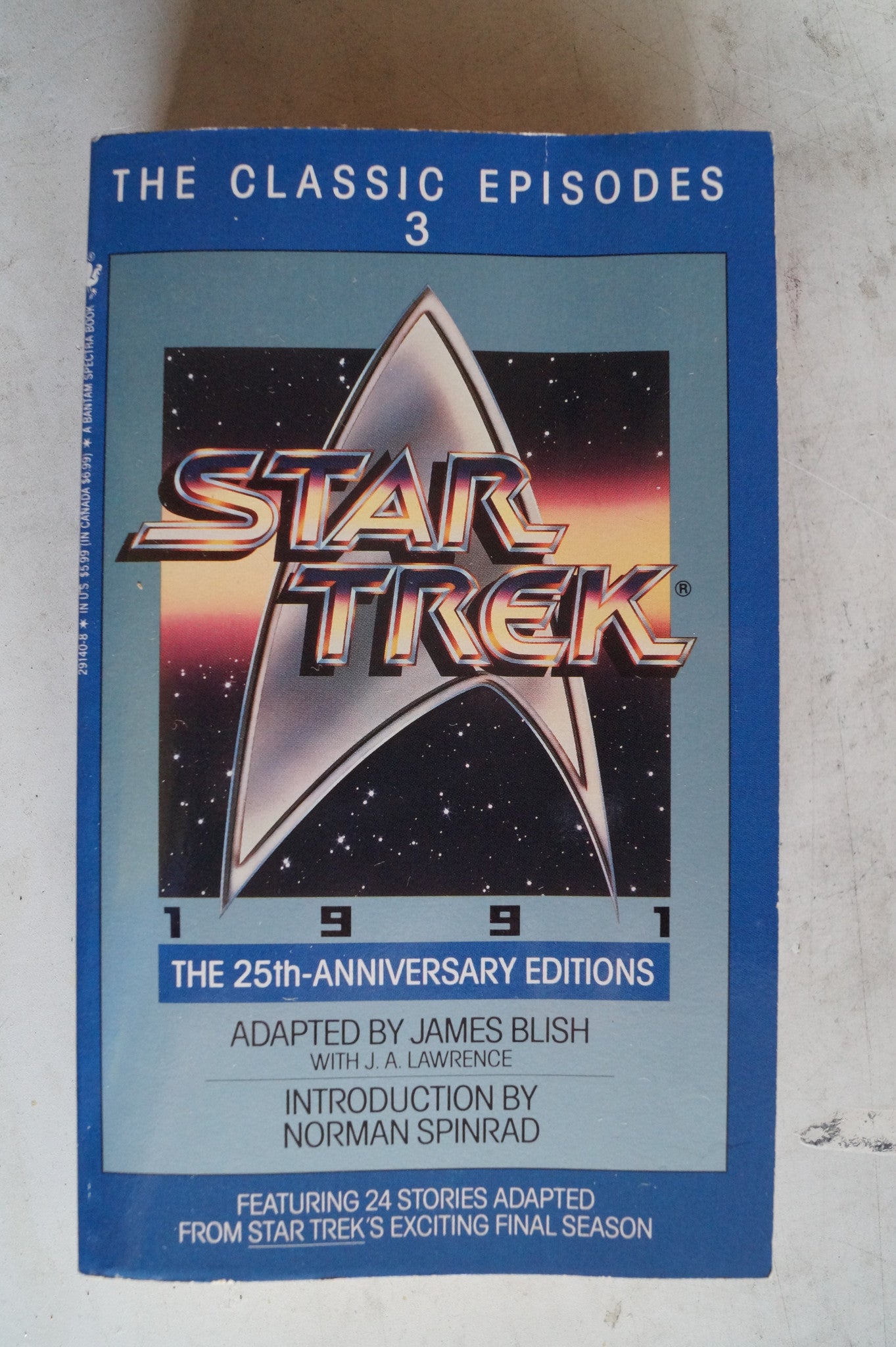 25th Anniversary Editions of James Blish Star Trek Novels