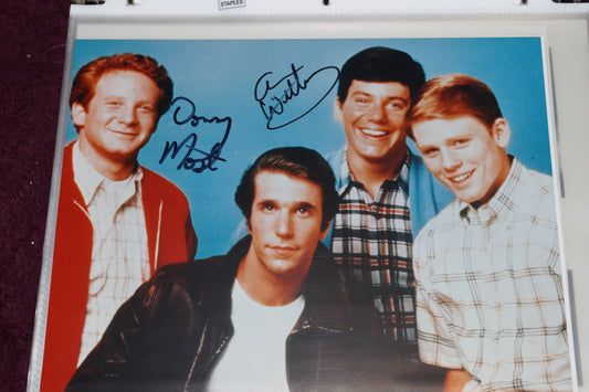 Autographed Photo "Anson WIlliams and Donnie Most"