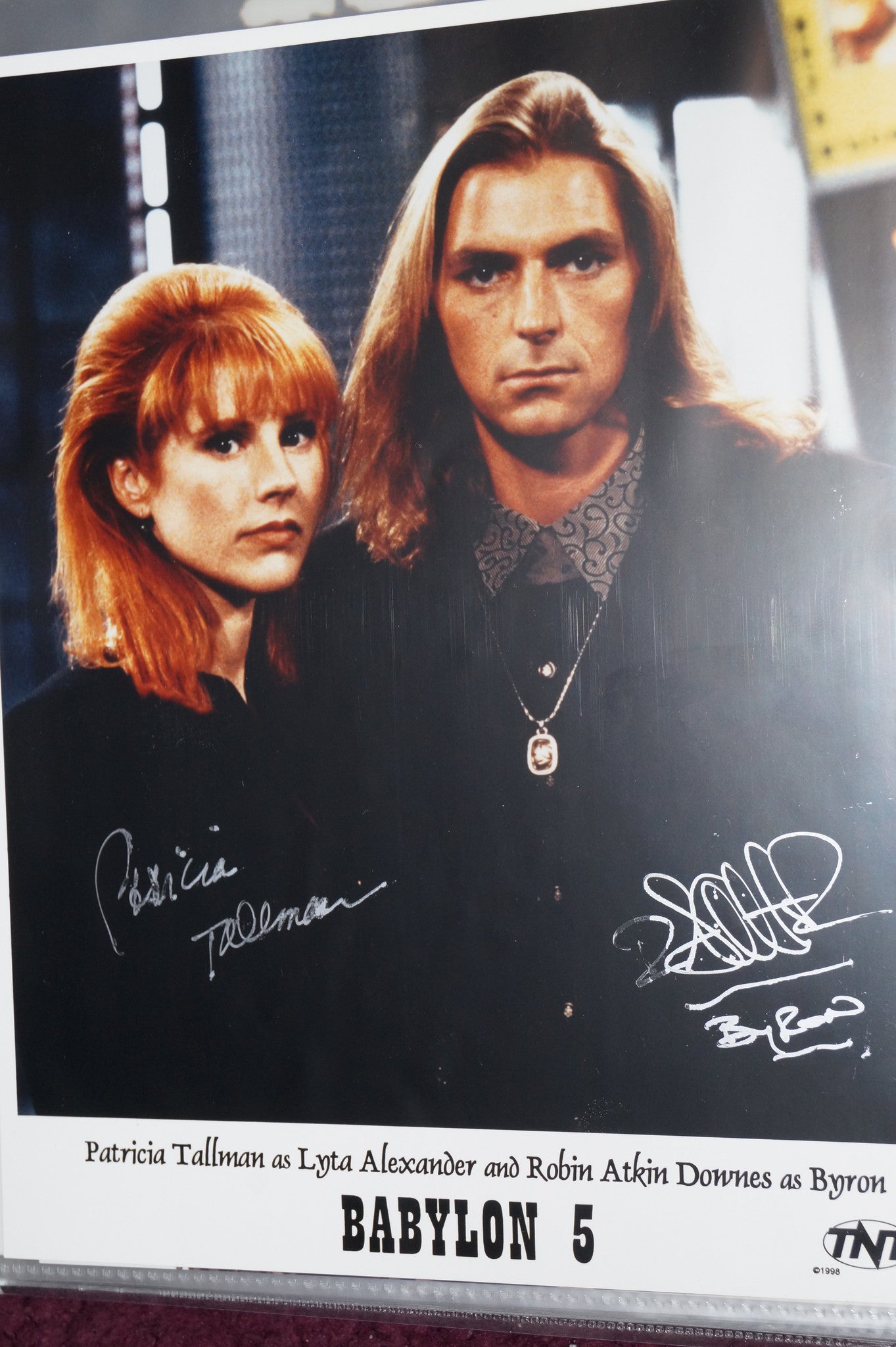 Autographed Photo "Lyta Alexander and Robin Atkin Downes"