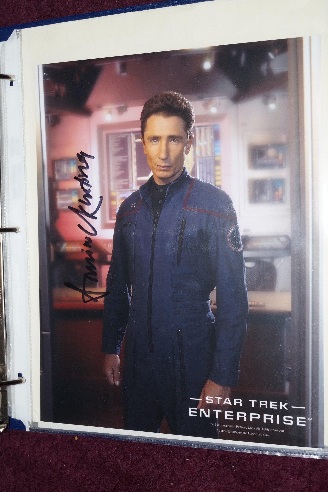 Autographed Photo "Dominic Keating"