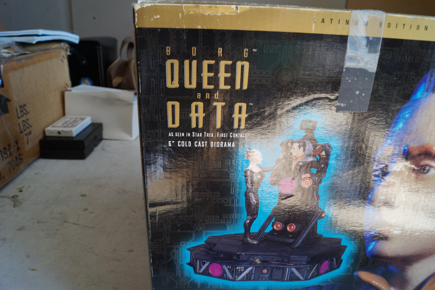 First Contact Data and Borg Queen Diorama