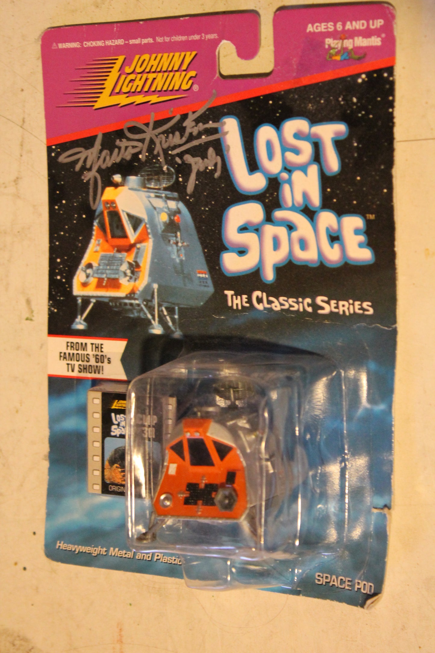 Johnny Lightening Lost in Space "Space Pod"  Autographed