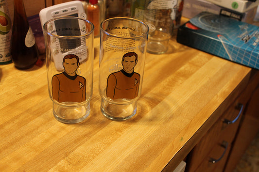 Captain Kirk Promotional Glass