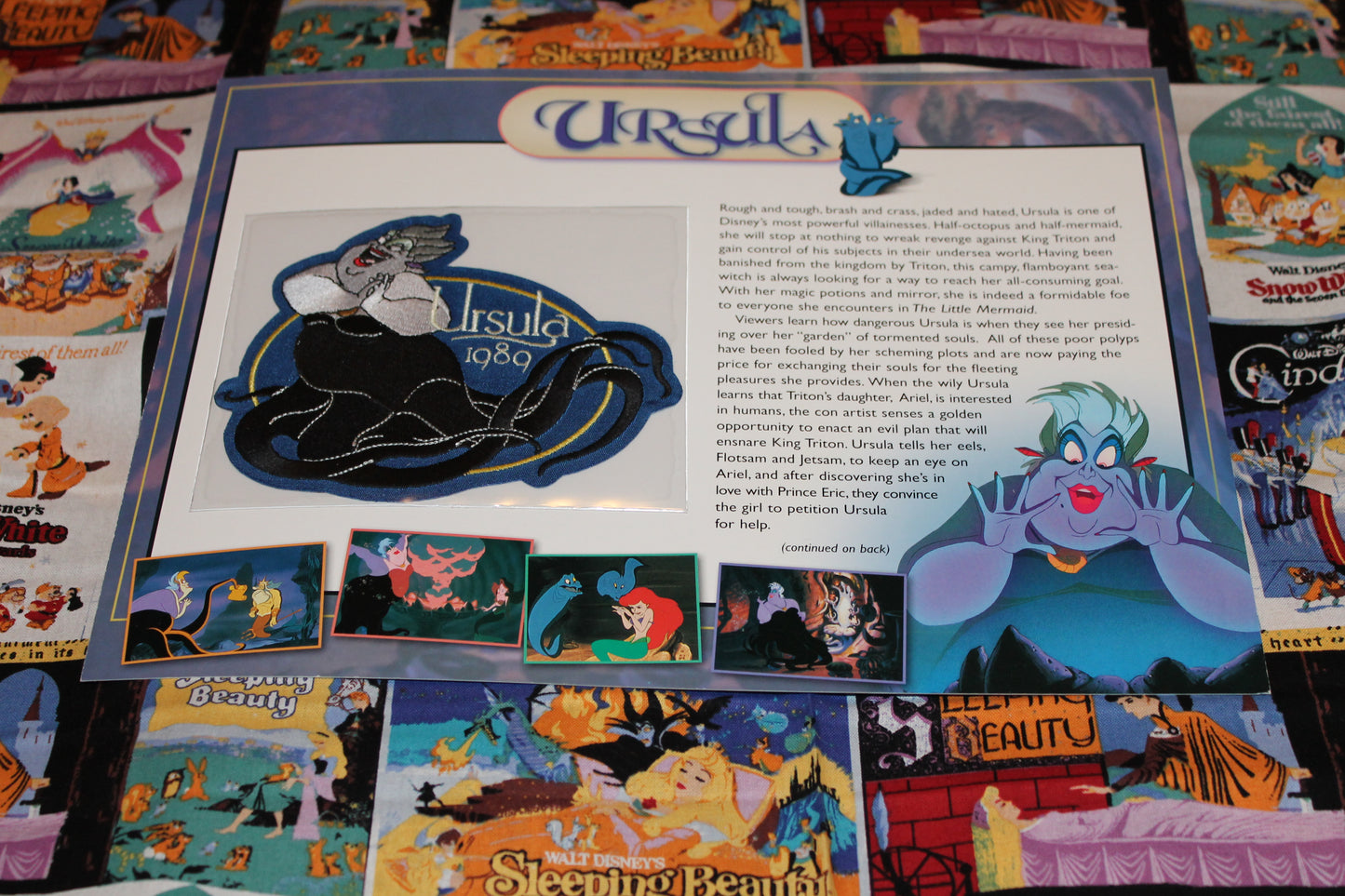 Willabee and Ward Disney Collector Patch "Ursula"