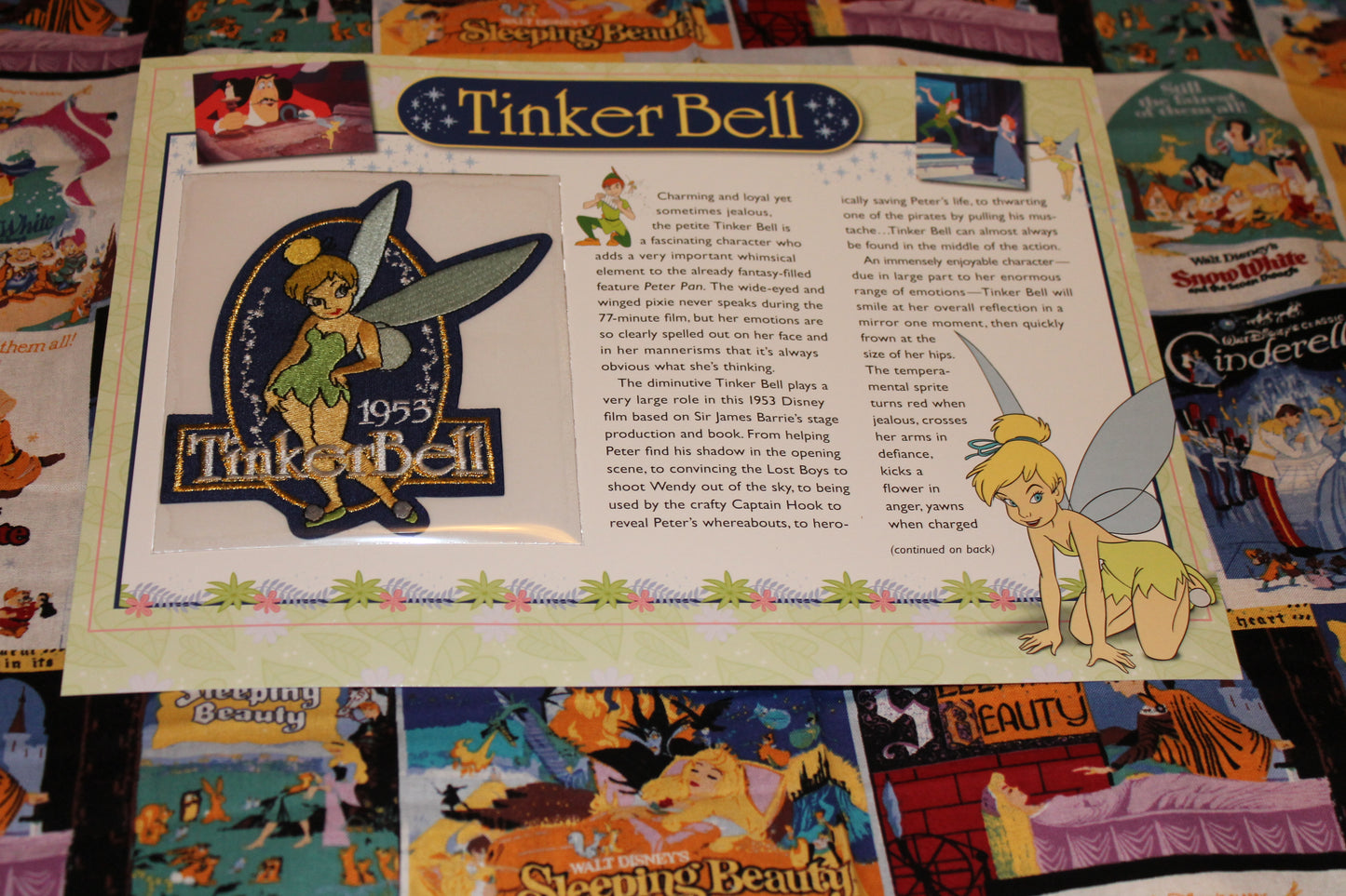 Willabee and Ward Disney Collector Patch "Tinkerbell"