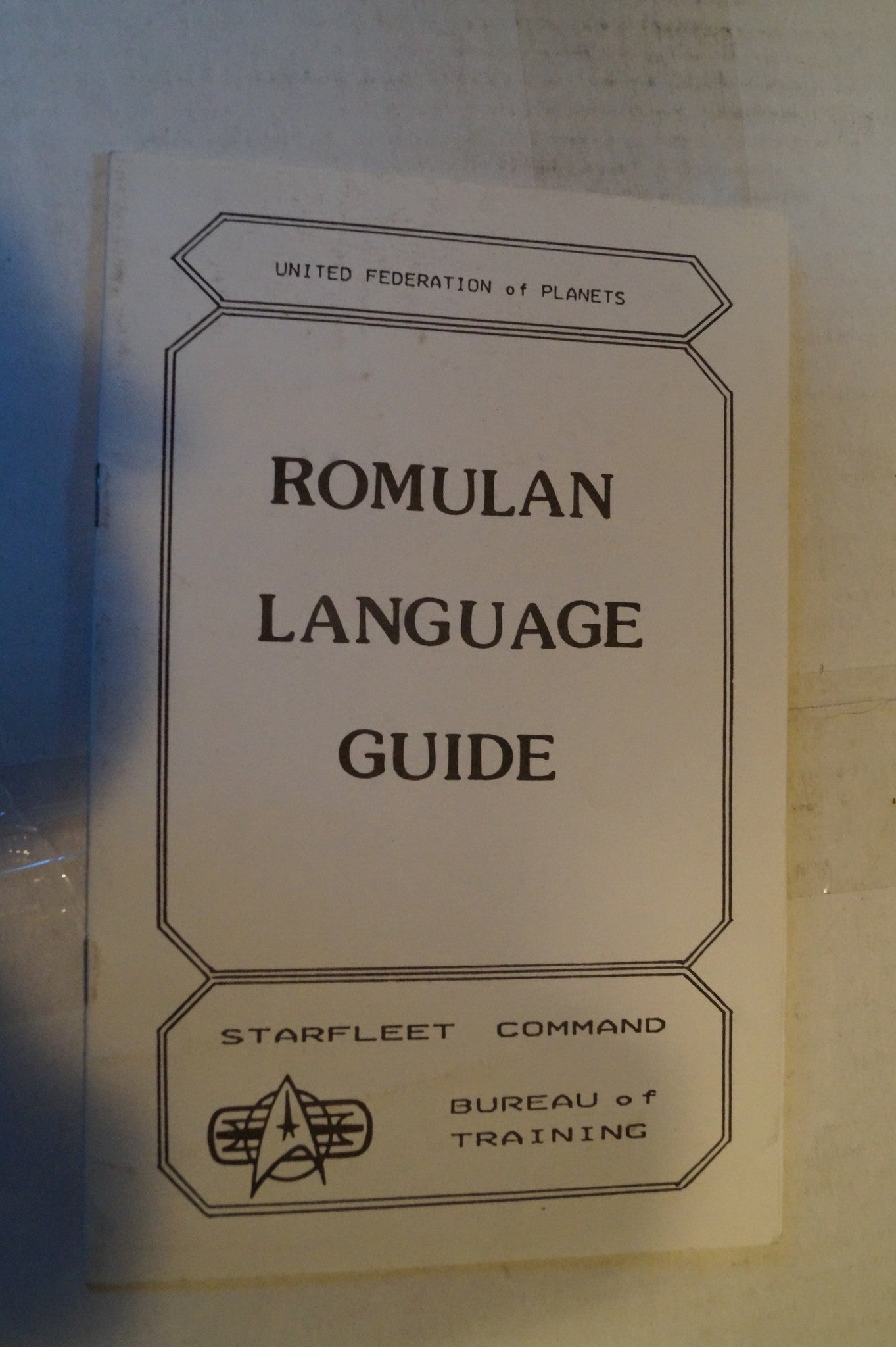 Romulan Language Guide.