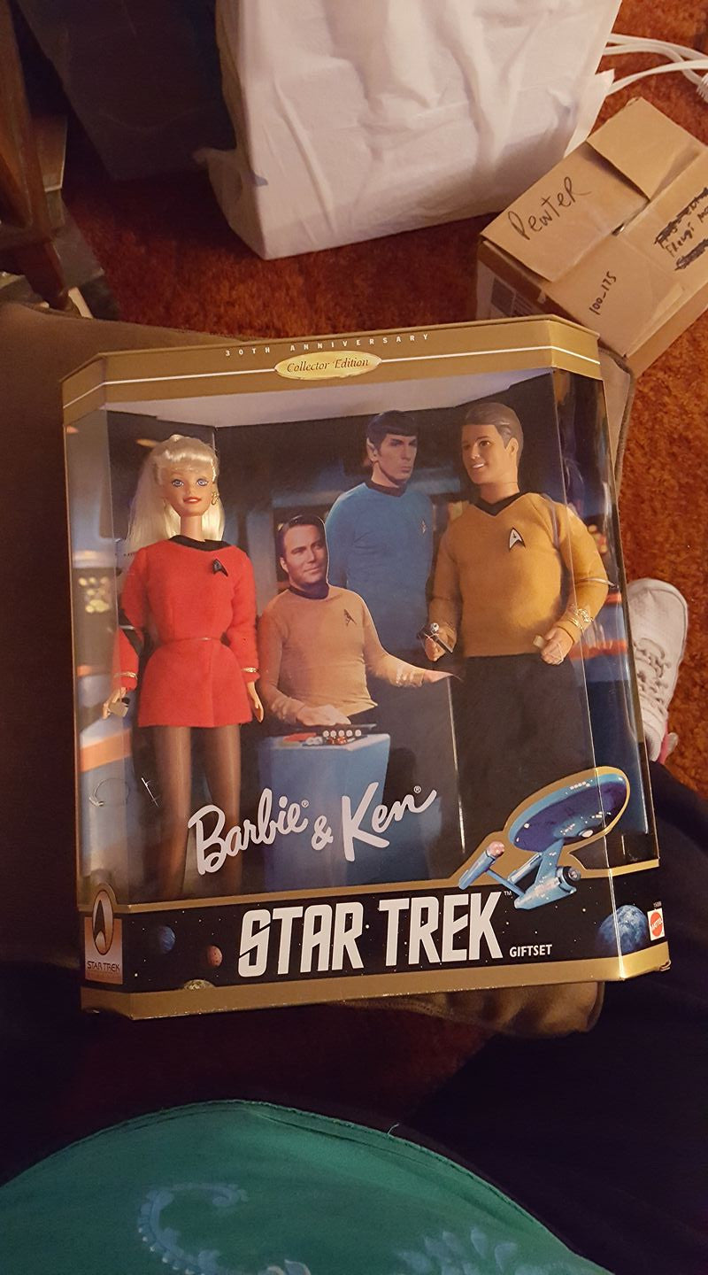 Barbie and Ken as Captain Kirk and Janice Rand from Star Trek