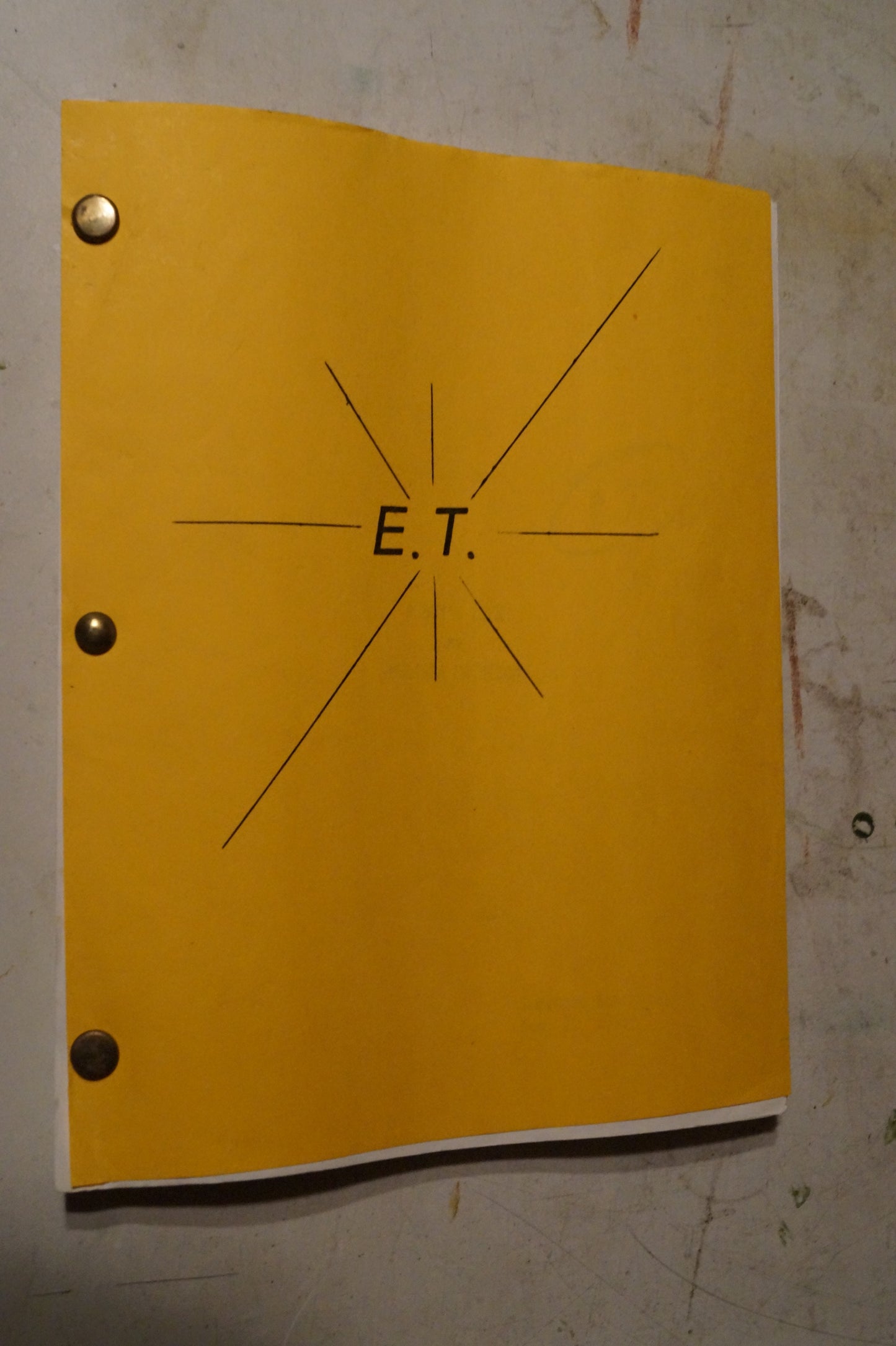 ET The Extra-Terrestrial Movie Script